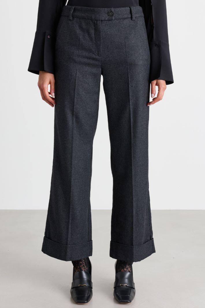 Flannel trousers - GREY - Intrend - 2