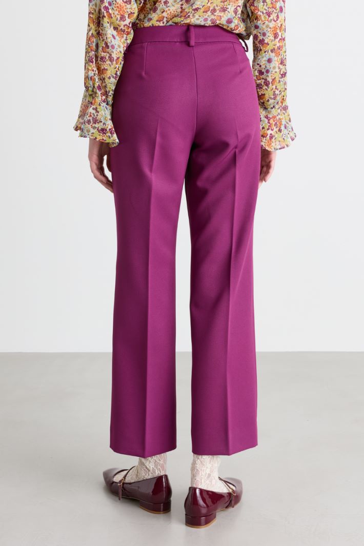 Pantalone slim flare - VIOLA - Intrend - 4