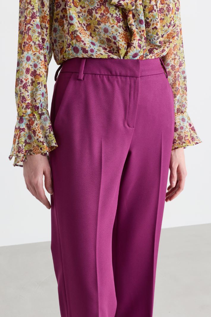 Pantalone slim flare - VIOLA - Intrend - 3