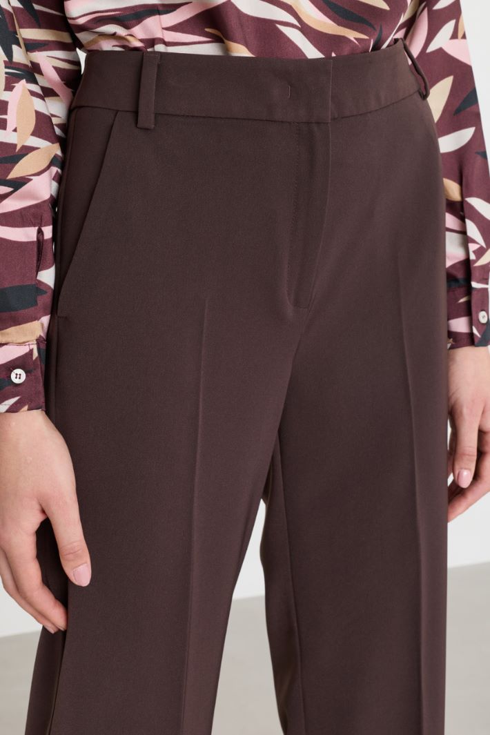 Pantalone stretch dritto - MARRONE - Intrend - 3