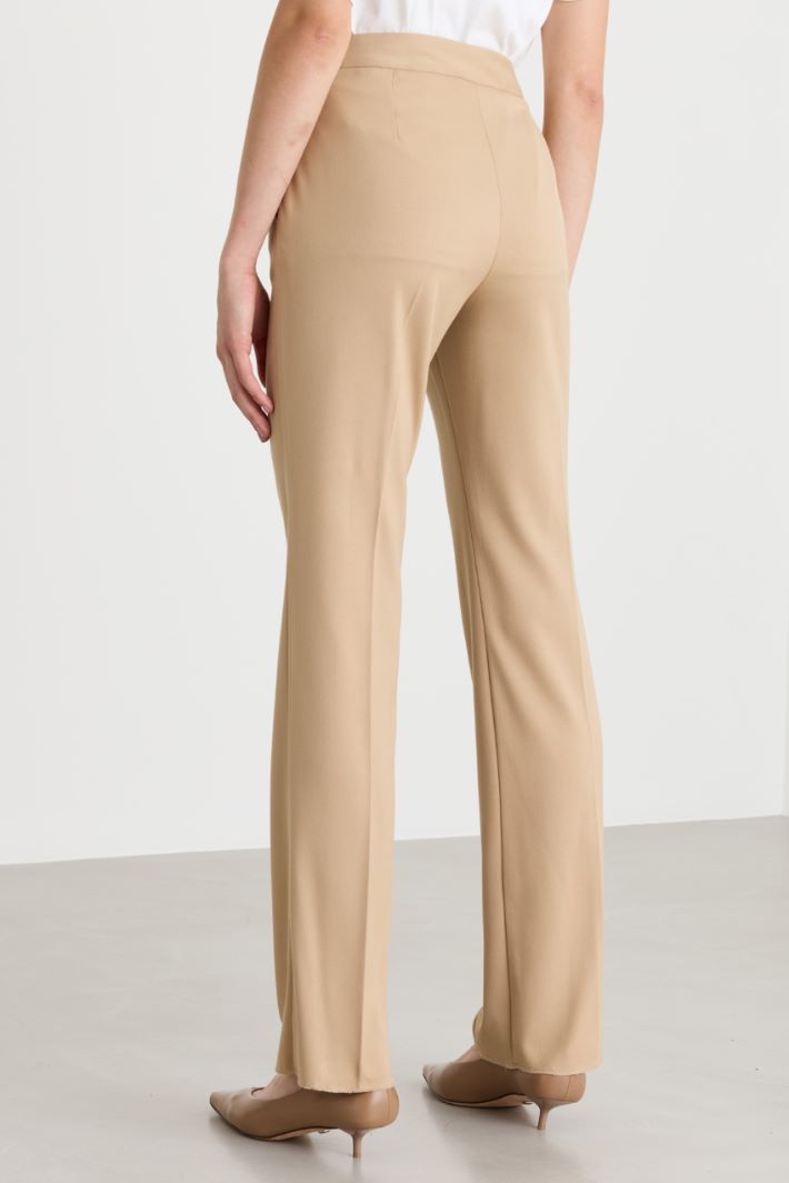 Pantalone dritto in flanella - CAMMELLO - Intrend - 4