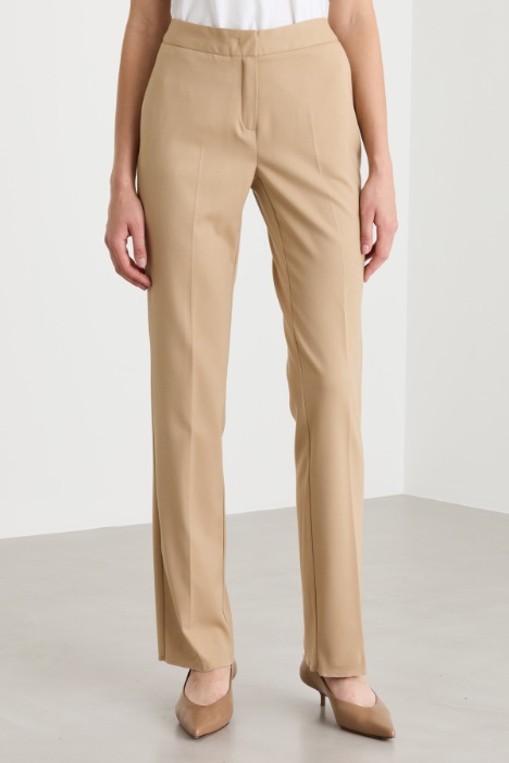 Pantalone dritto in flanella