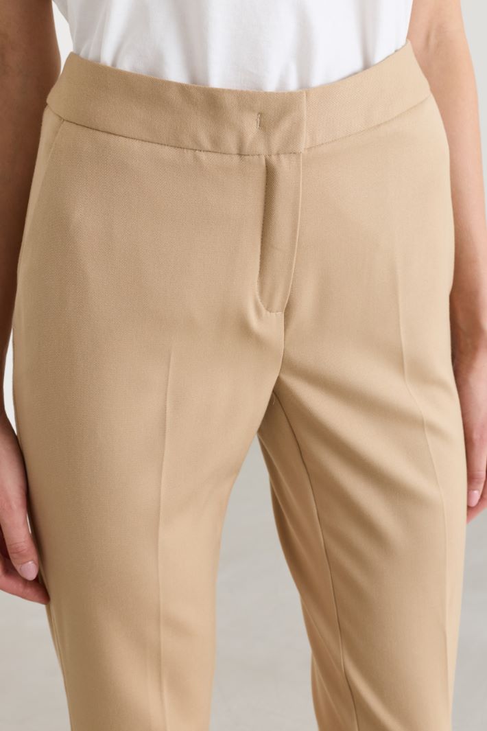 Pantalone dritto in flanella - CAMMELLO - Intrend - 3