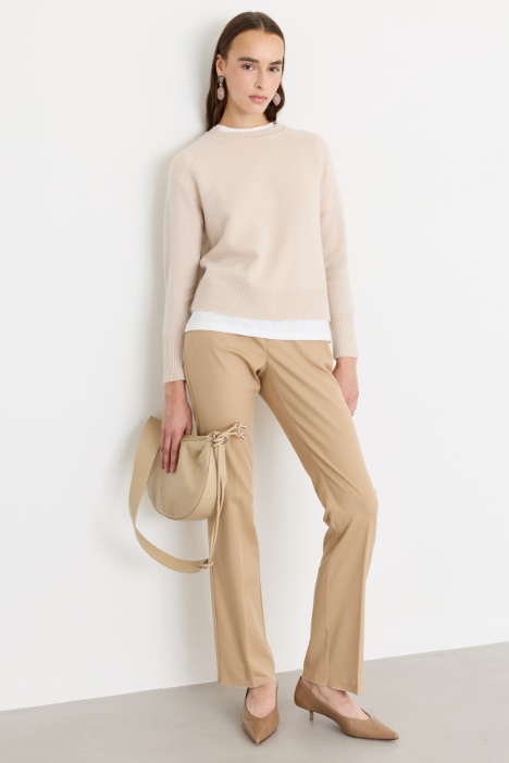 Pantalone dritto in flanella - Intrend