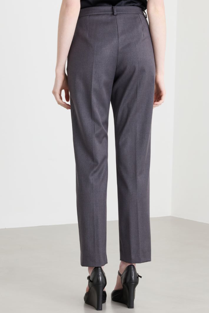 Flannel trousers - GREY - Intrend - 4