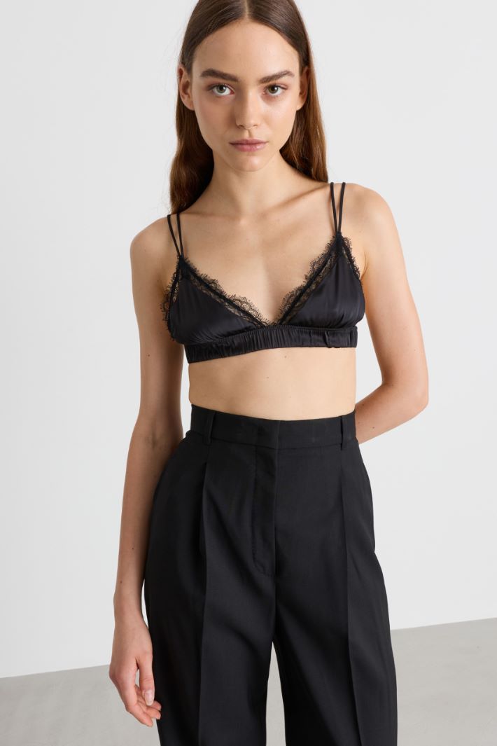 Reggiseno in raso stretch - NERO - Intrend - 3