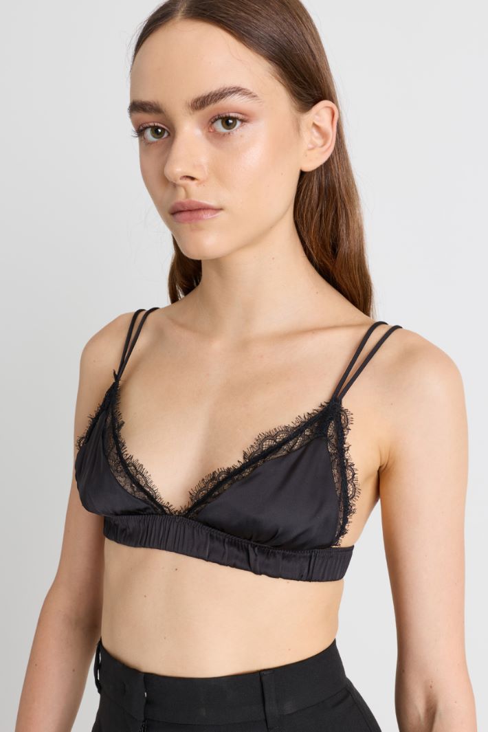 Reggiseno in raso stretch - NERO - Intrend - 4