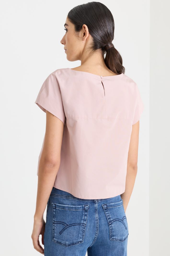 Top boxy in taffetà - ROSA - Intrend - 4
