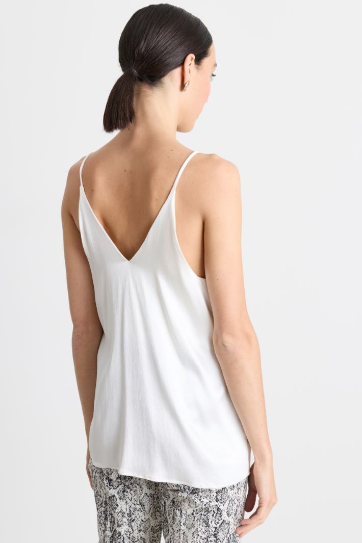 Top in raso stretch - BIANCO - Intrend - 4