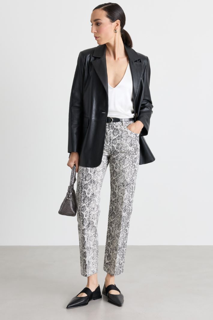 Top in raso stretch - BIANCO - Intrend