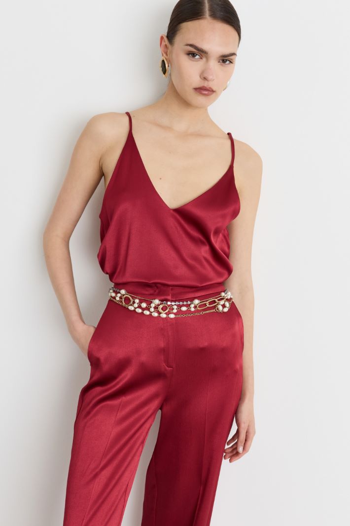 Top in raso stretch - ROSSO - Intrend - 2