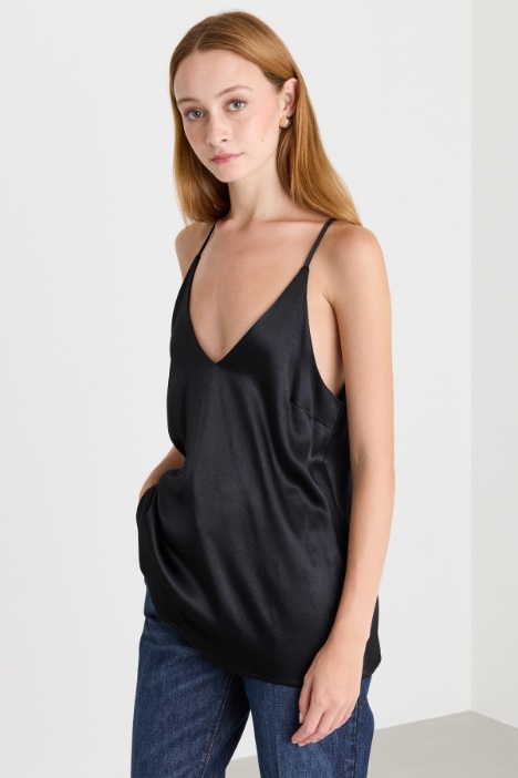 Stretch satin top - Intrend