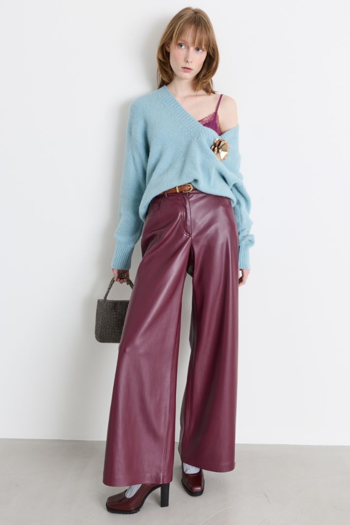 Top sfiancato in raso leggero - FUXIA - Intrend
