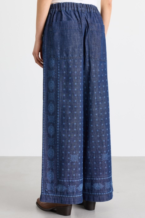 Pantalone in jeans laserato