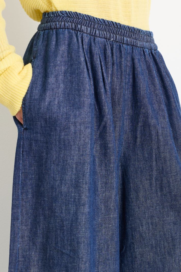 Jeans ampio e cropped - BLU - Intrend - 3