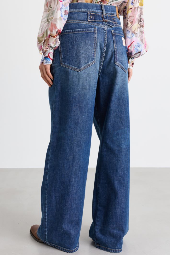Jeans wide leg - BLU - Intrend - 4
