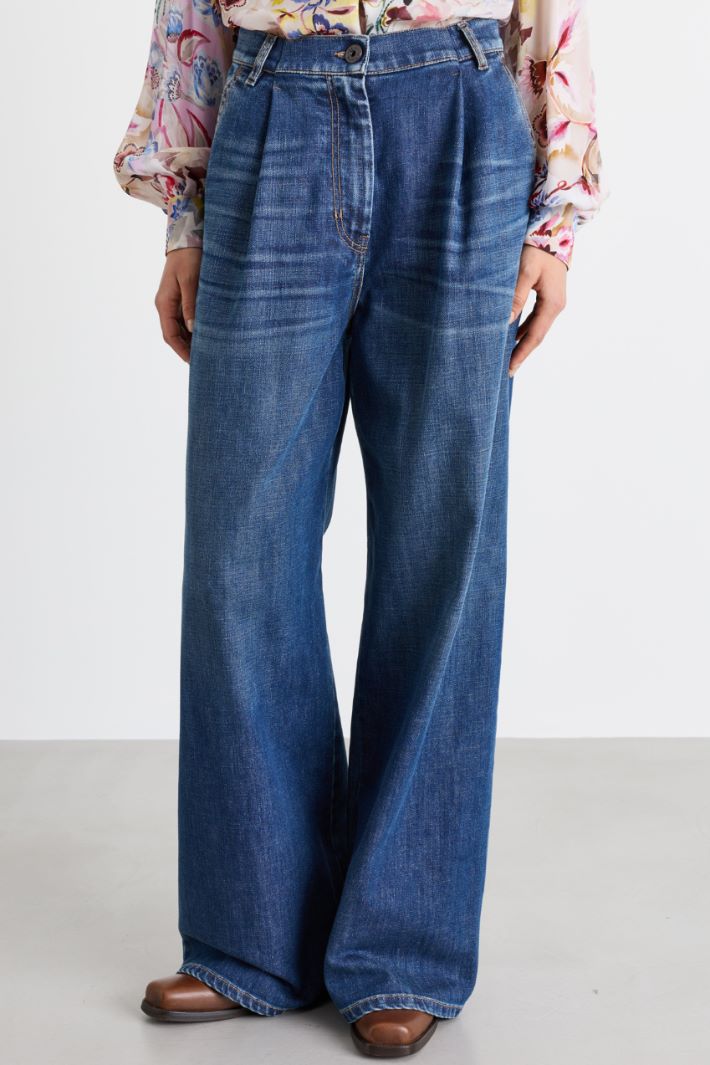 Jeans wide leg - BLU - Intrend - 2