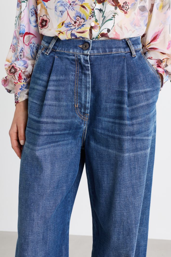 Jeans wide leg - BLU - Intrend - 3
