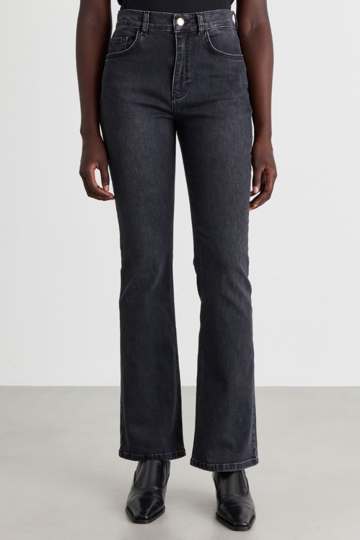 Flared jeans - BLACK - Intrend - 2