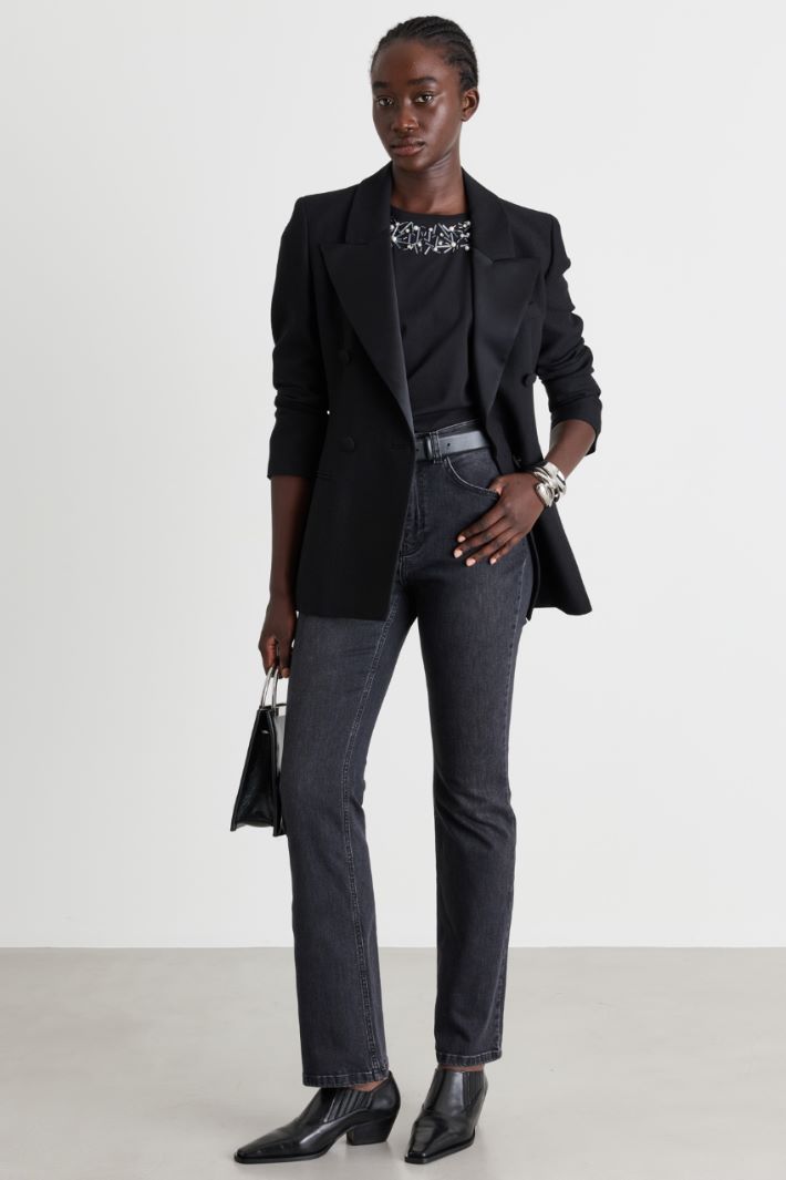 Flared jeans - BLACK - Intrend