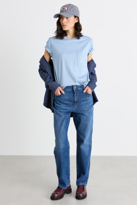 Jean droit en denim - Intrend