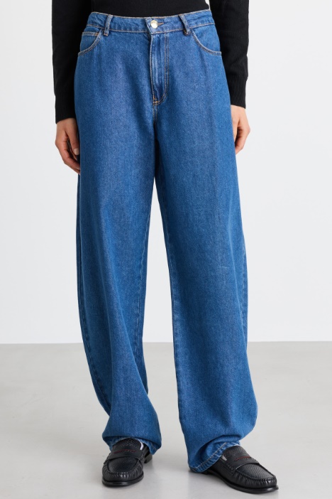 Jeans barrel lavato