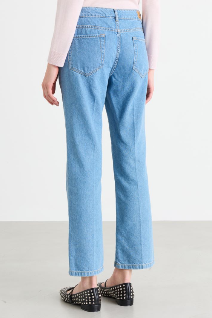 Slim-Fit-Jeans mit geradem Bein - HIMMELBLAU - Intrend - 4