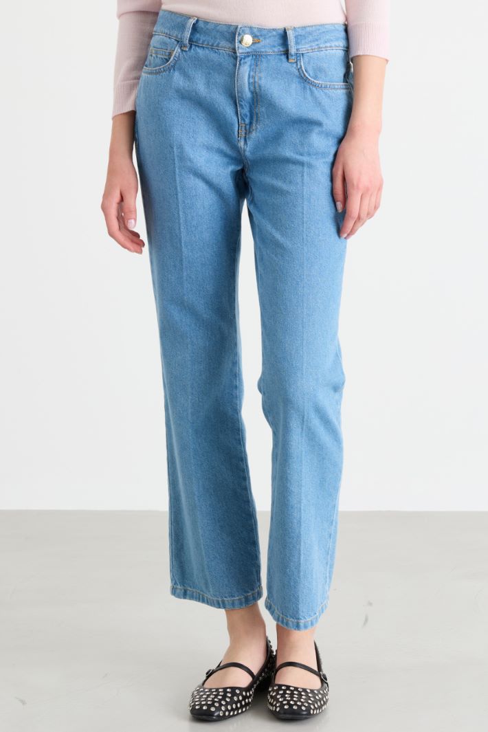 Slim-Fit-Jeans mit geradem Bein - HIMMELBLAU - Intrend - 2