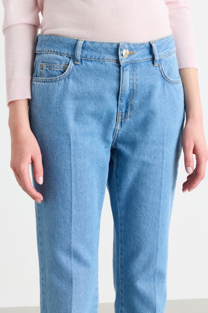 Slim-Fit-Jeans mit geradem Bein - HIMMELBLAU - Intrend - 3
