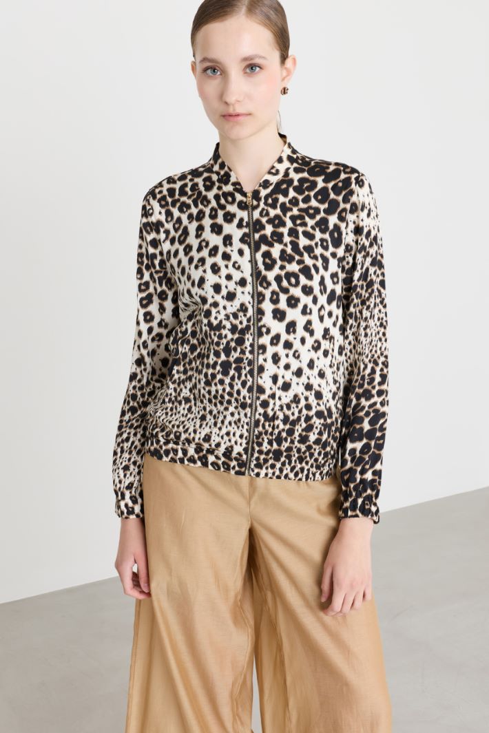 Bomber in twill stampato - ANIMALIER - Intrend - 2