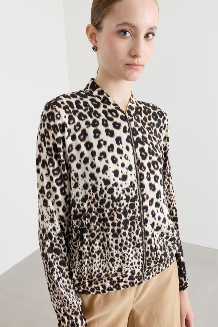 Bomber in twill stampato - ANIMALIER - Intrend - 3