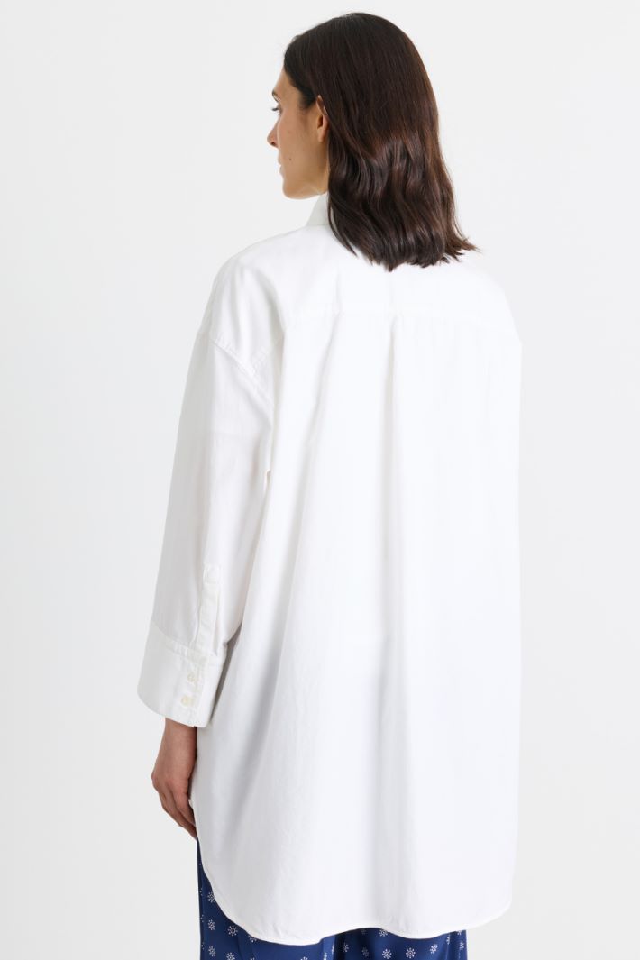 Camicia over in Oxford - BIANCO - Intrend - 4