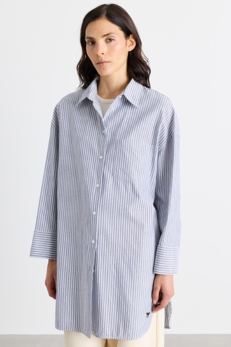 Camicia over in Oxford di cotone