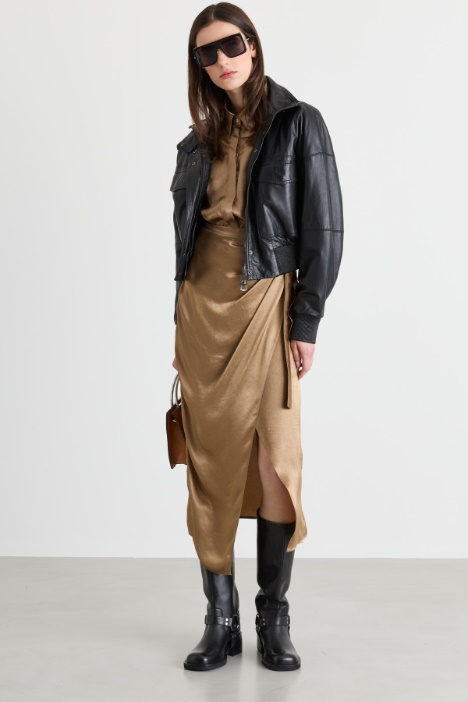 Panelled Shirt Dress - Intrend