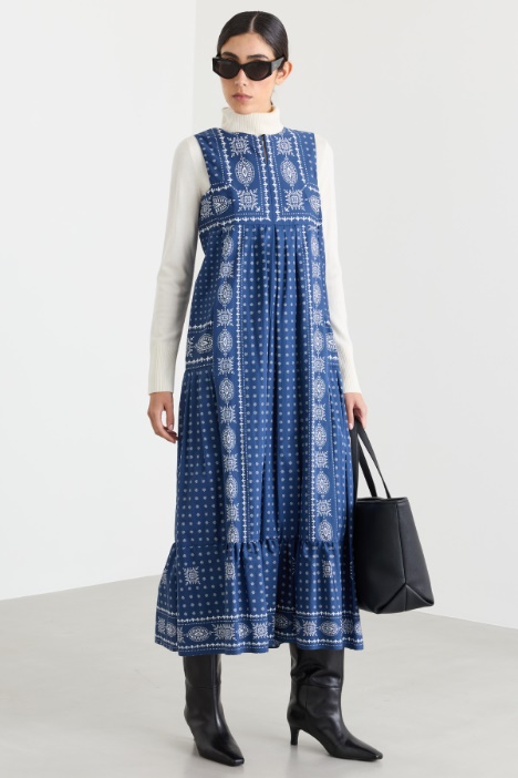 Printed poplin dress - Intrend
