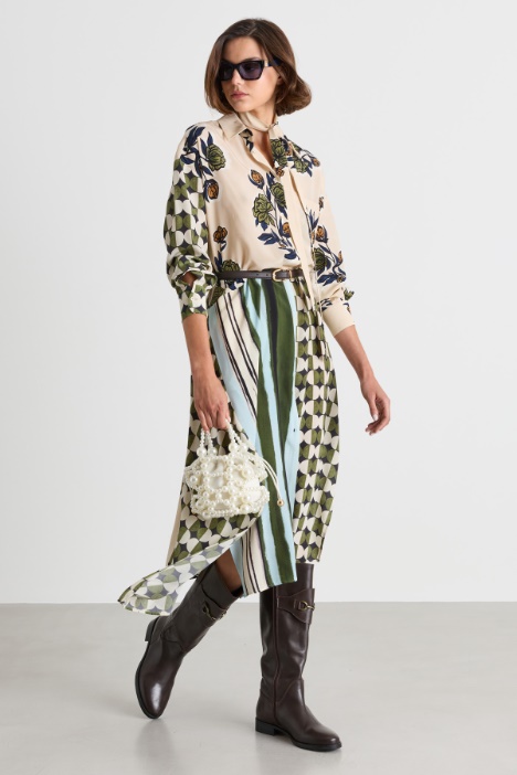 Midi-Hemdblusenkleid - Intrend