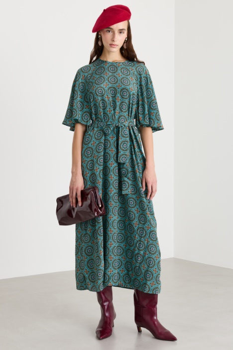 Abito in crepe de chine di seta - Intrend