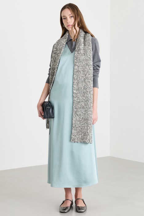 Satin midi dress - Intrend