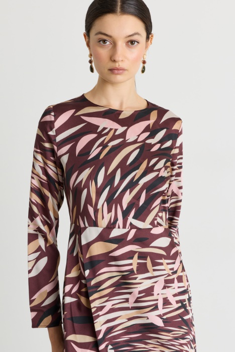 Abito in twill stampato