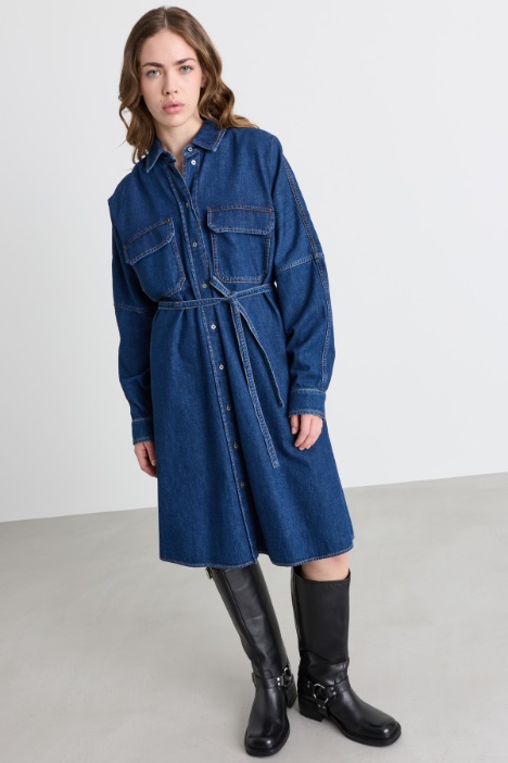 Abito chemisier in jeans