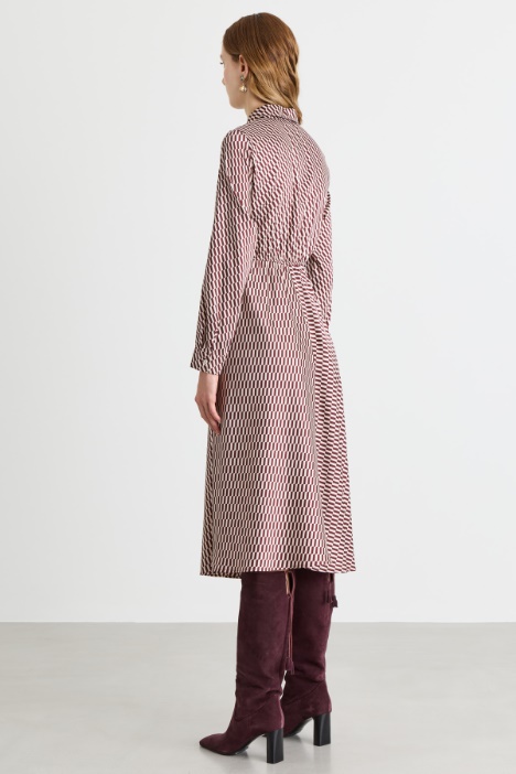 Abito in twill stampato