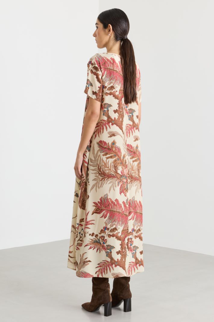A-line dress with pockets - BEIGE - Intrend - 4
