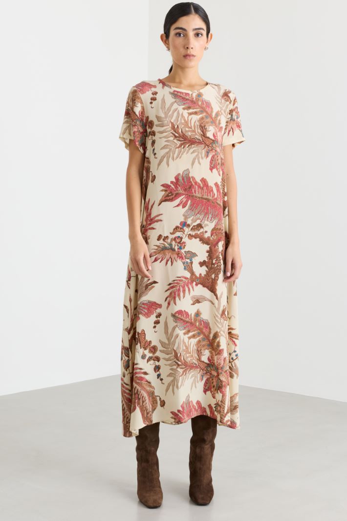 A-line dress with pockets - BEIGE - Intrend - 2