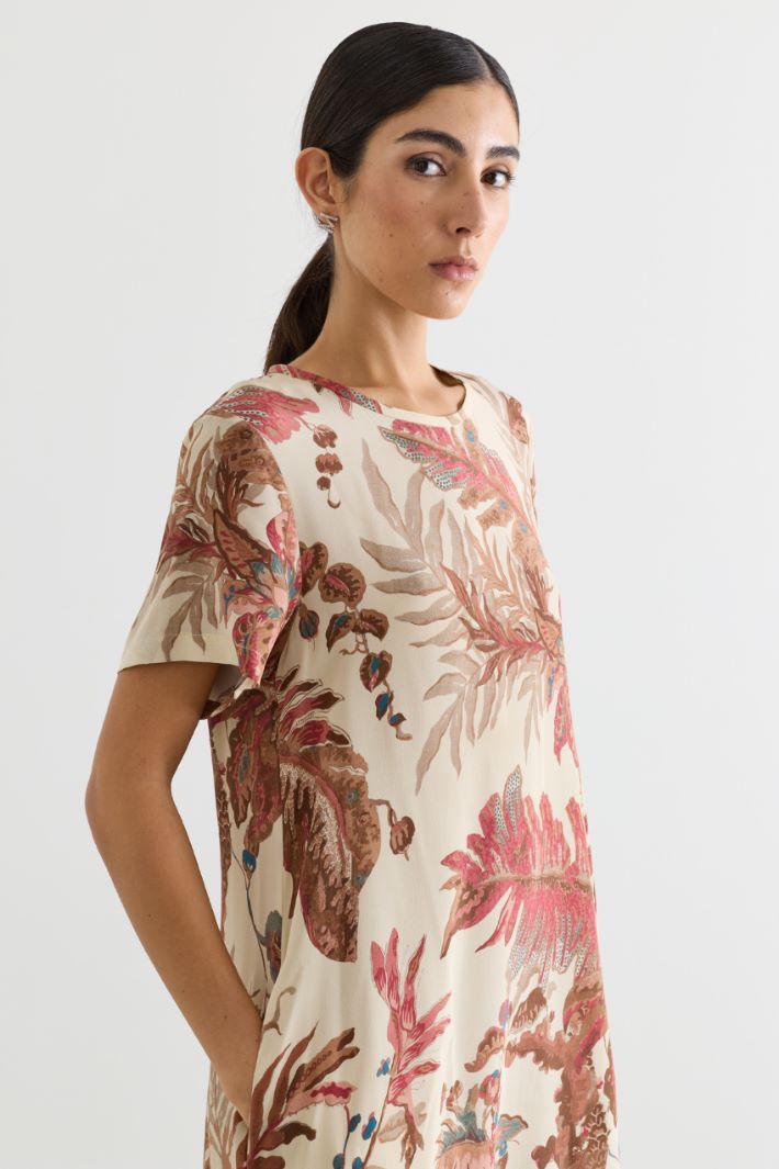 A-line dress with pockets - BEIGE - Intrend - 3