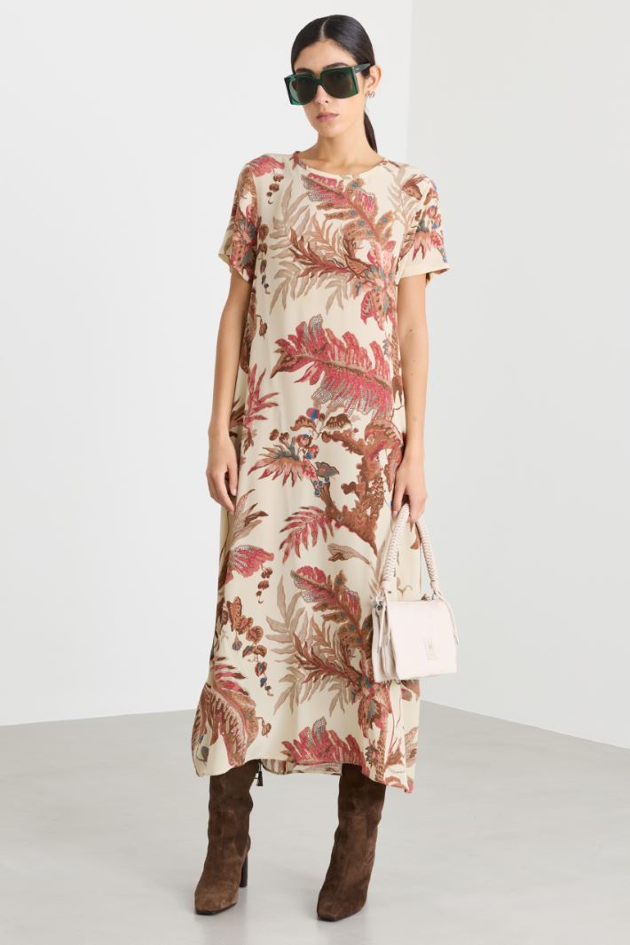 A-line dress with pockets - BEIGE - Intrend