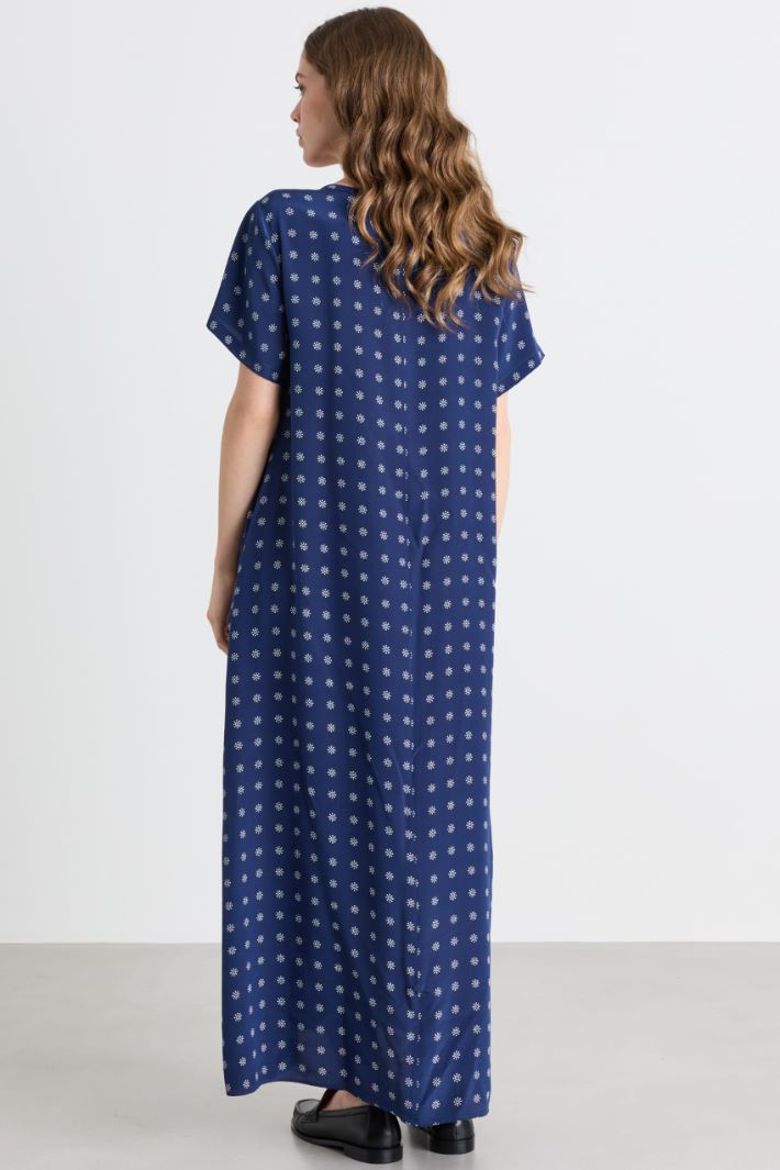 A-line dress with pockets - BLUE - Intrend - 4