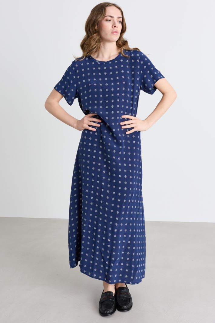A-line dress with pockets - BLUE - Intrend - 2