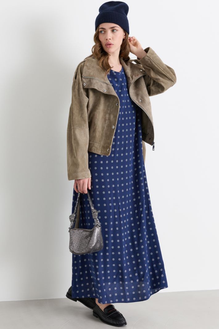 A-line dress with pockets - BLUE - Intrend
