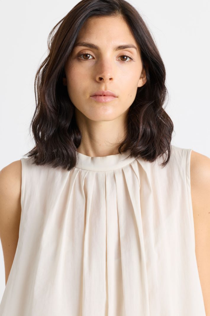 Canvas dress - IVORY - Intrend - 3