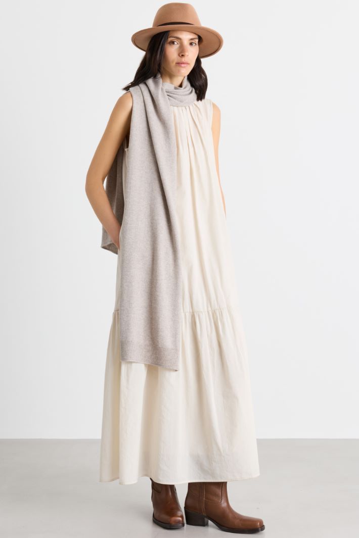 Canvas dress - IVORY - Intrend